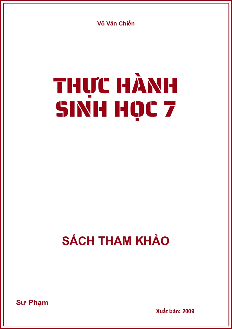 Thực hành sinh học 7