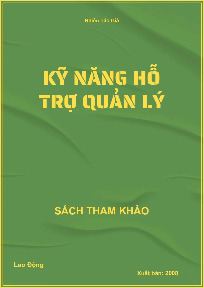 Kỹ năng hỗ trợ quản lý
