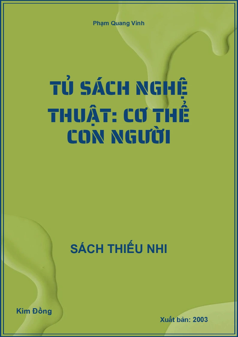 Tủ sách nghệ thuật: Cơ thể con người