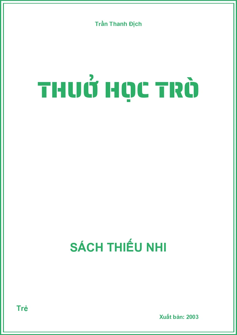 Thuở học trò