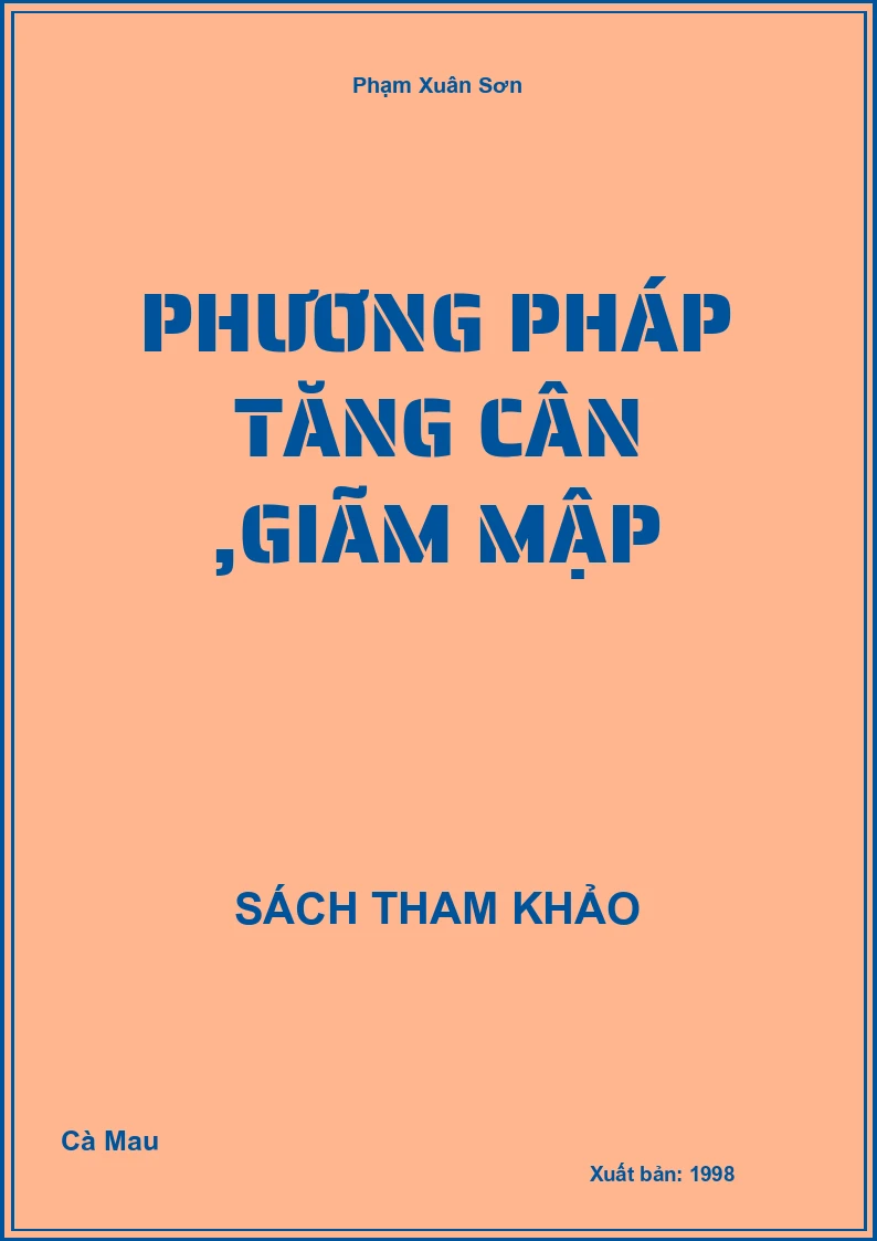 Phương pháp tăng cân ,giãm mập