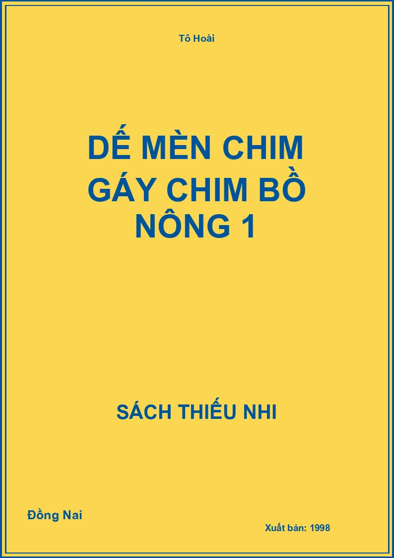 Dế Mèn chim gáy chim bồ nông 1