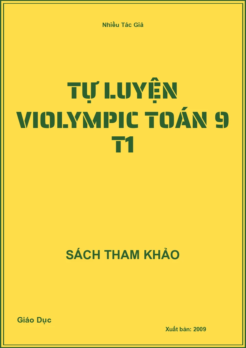 Tự luyện Violympic Toán 9 T1