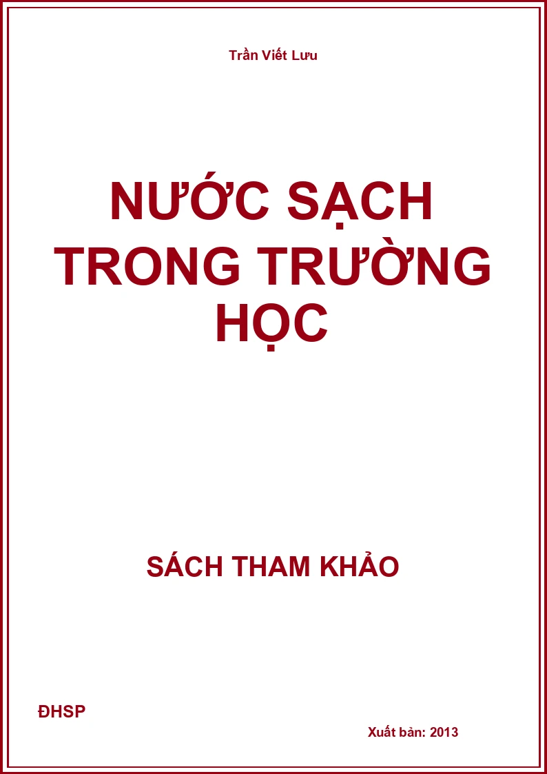 Nước sạch trong trường học