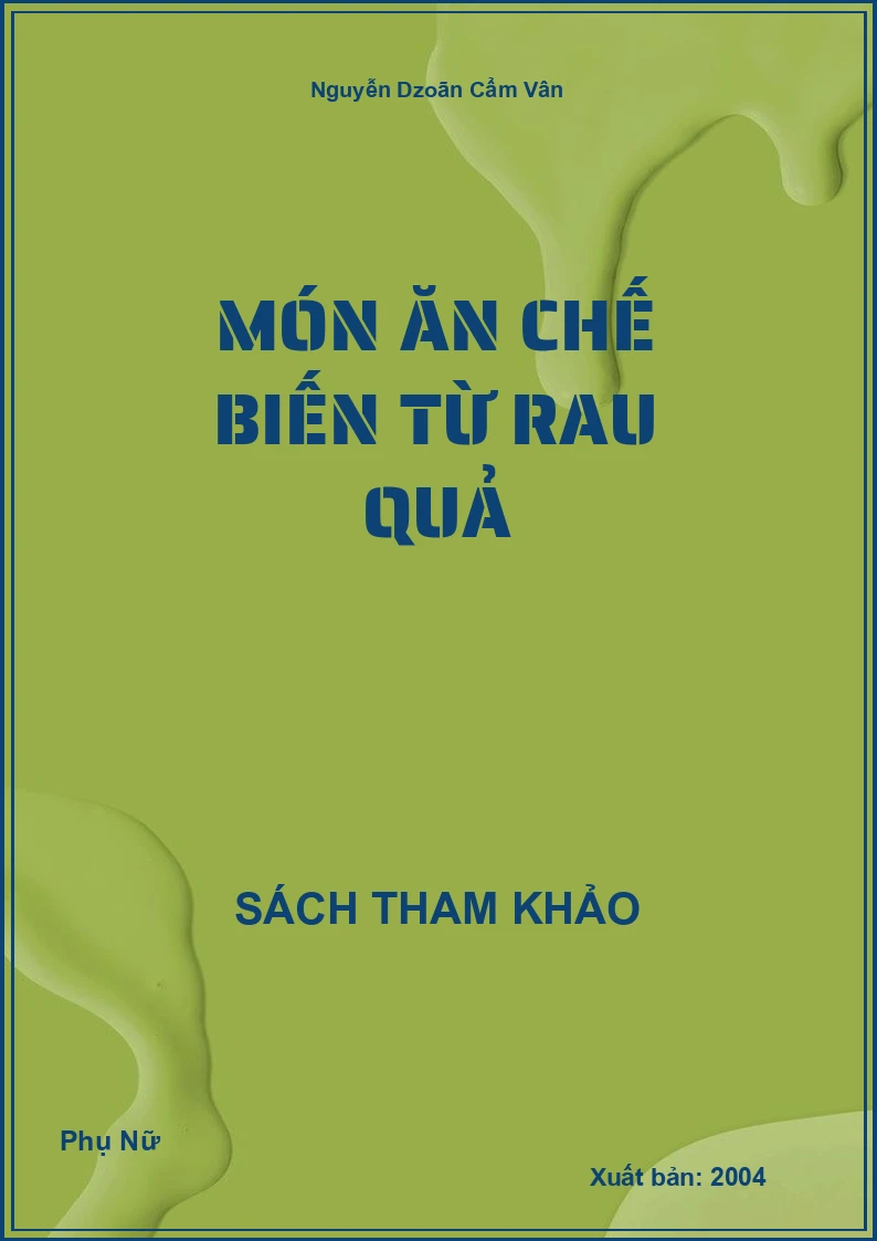Món ăn chế biến từ rau quả