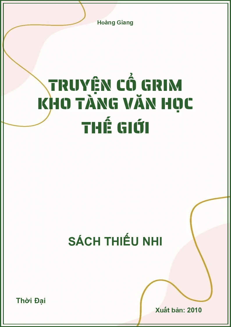 Truyện cổ grim kho tàng văn học thế giới