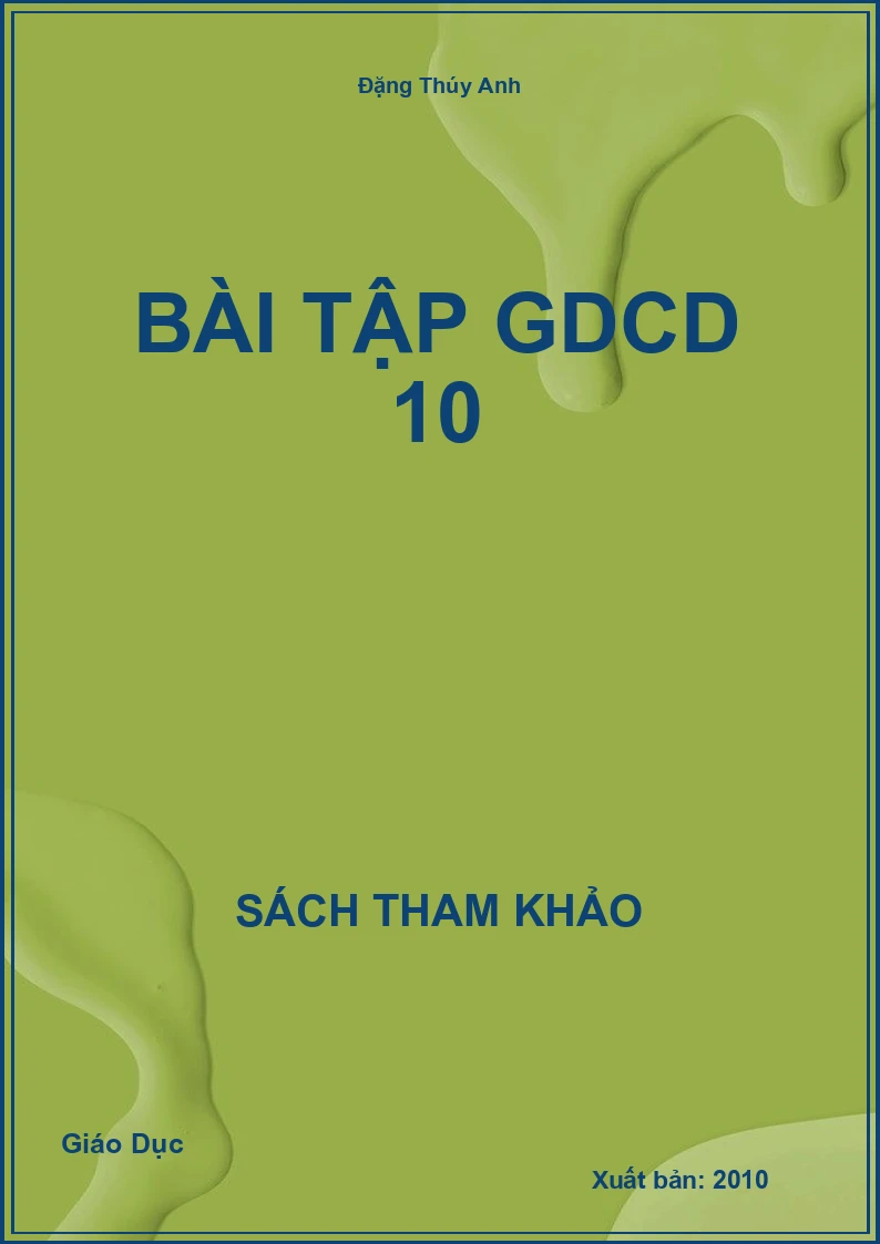 Bài tập GDCD 10