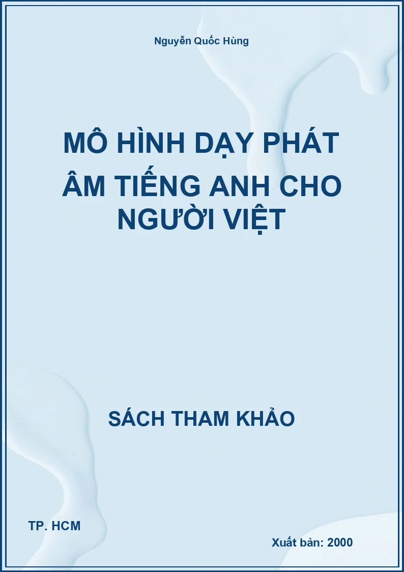 Mô hình dạy phát âm Tiếng Anh cho người việt
