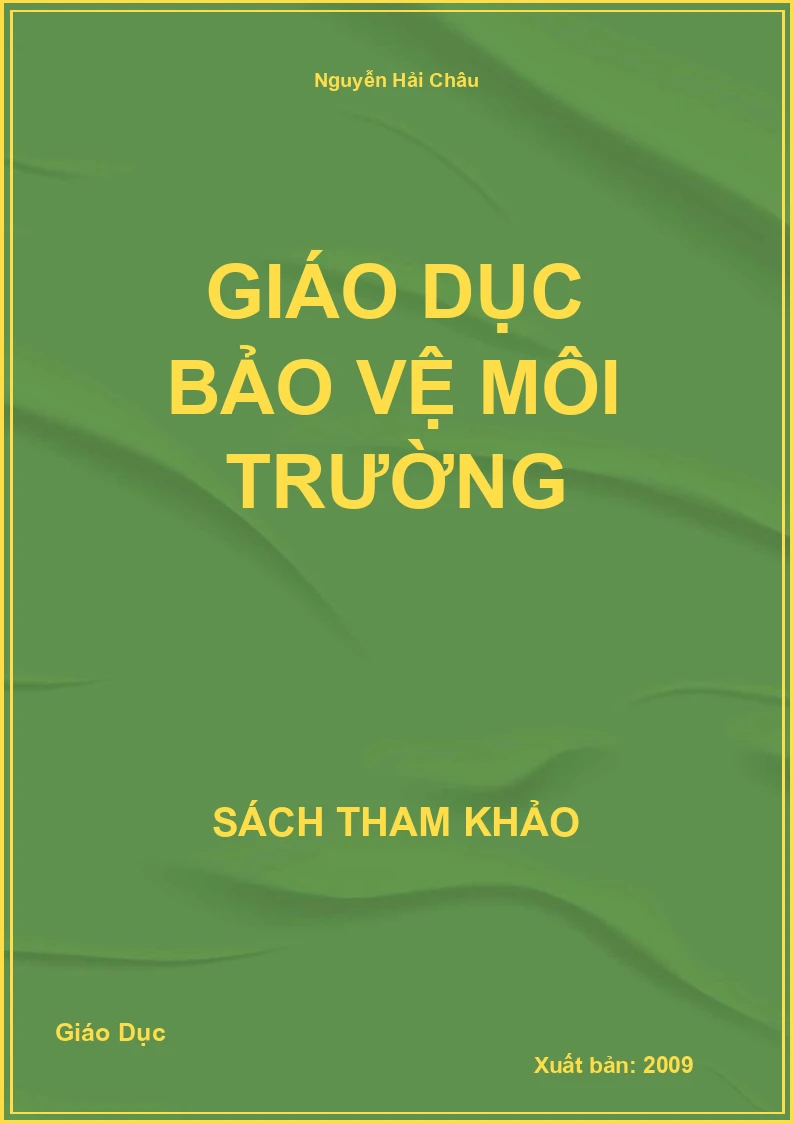 Giáo dục bảo vệ môi trường