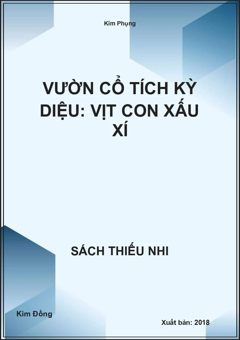 Vườn cổ tích kỳ diệu: Vịt con xấu xí