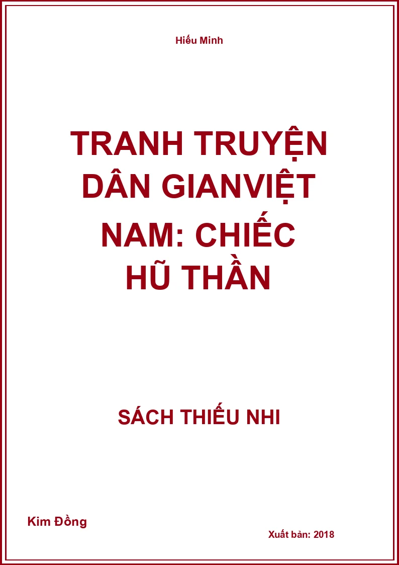 Tranh truyện dân gianViệt Nam: Chiếc hũ thần
