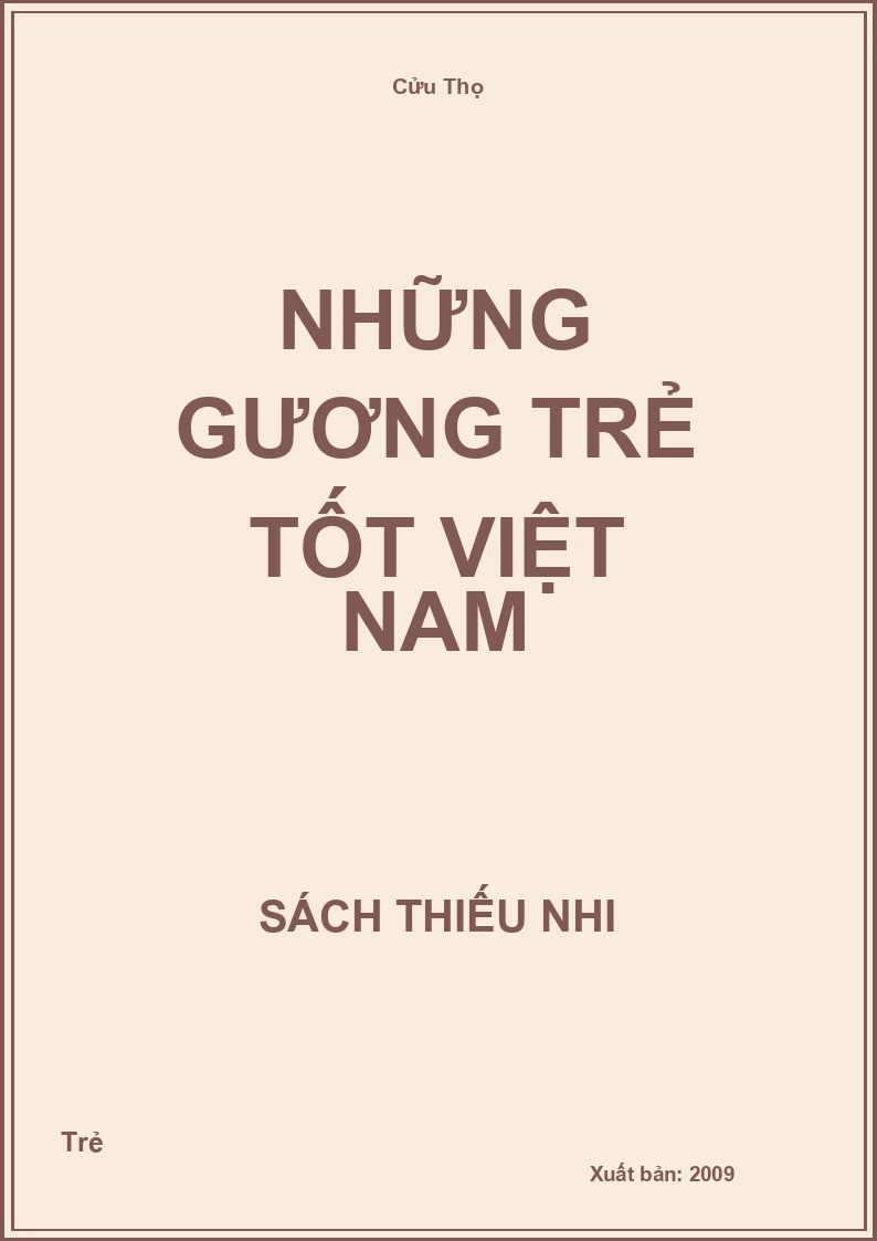 Những gương trẻ tốt Việt Nam