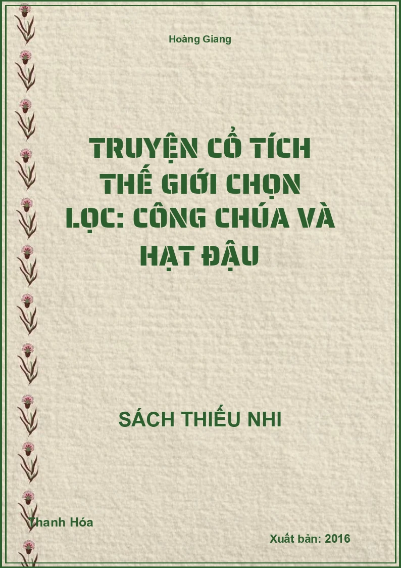Truyện cổ tích thế giới chọn lọc: Công chúa và hạt đậu
