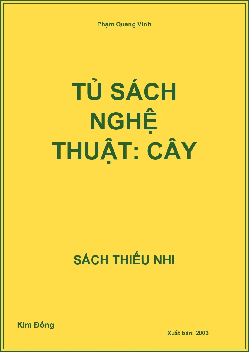 Tủ sách nghệ thuật: Cây