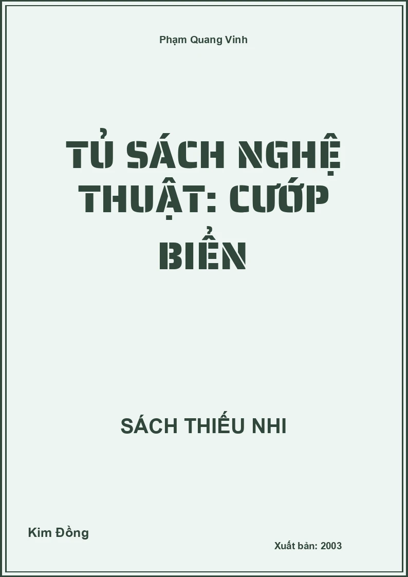 Tủ sách nghệ thuật: Cướp biển