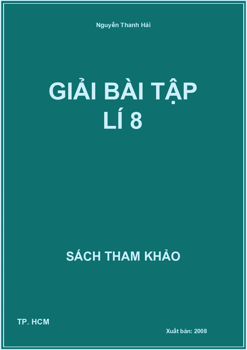 Giải bài tập lí 8