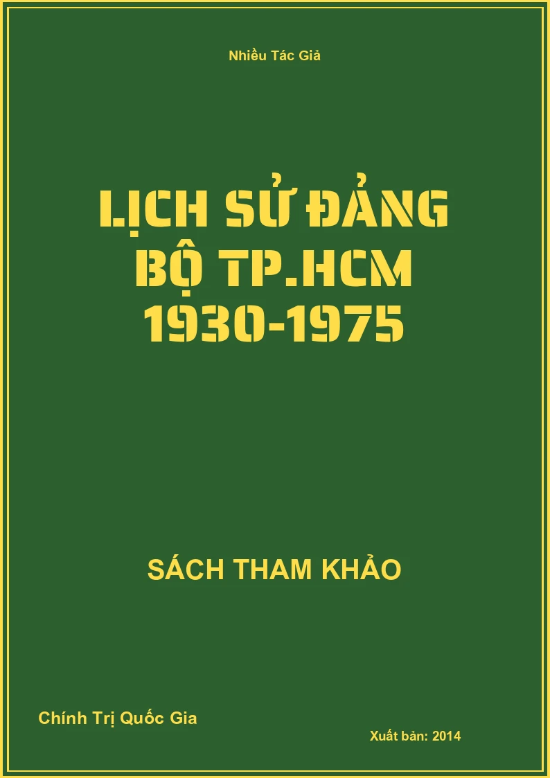 Lịch sử Đảng bộ Tp.HCM 1930-1975