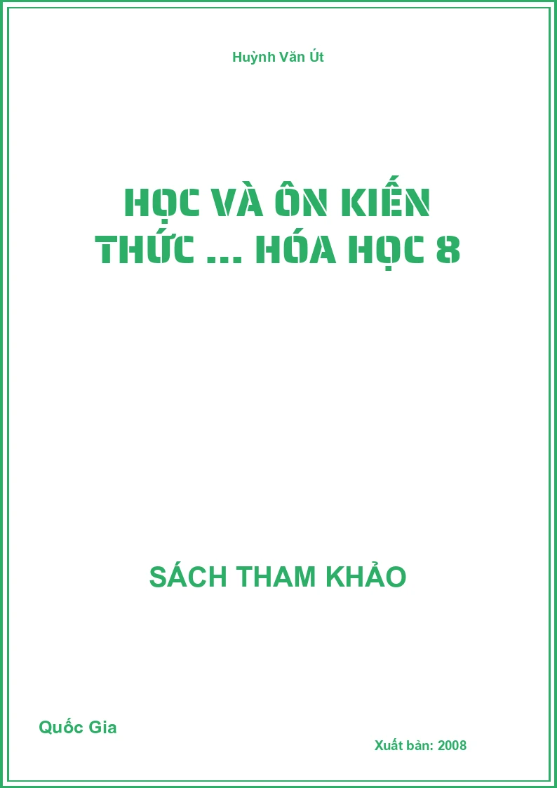 Học và ôn Kiến thức … hóa học 8