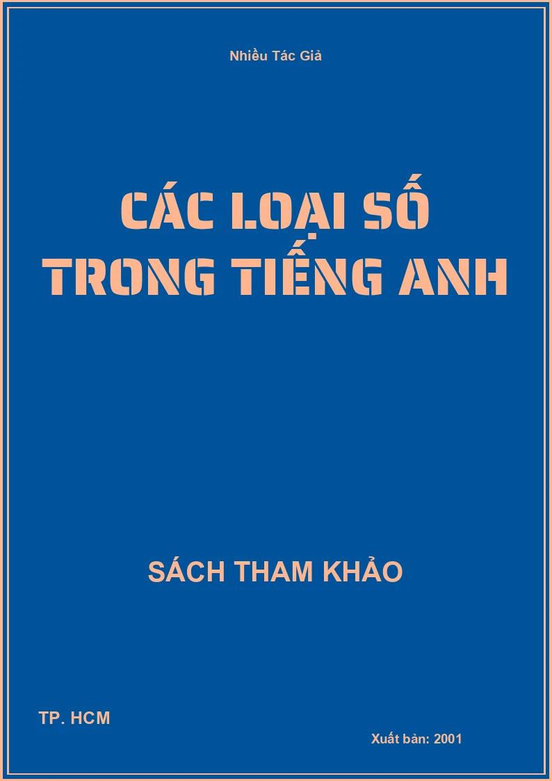 Các loại số trong Tiếng Anh