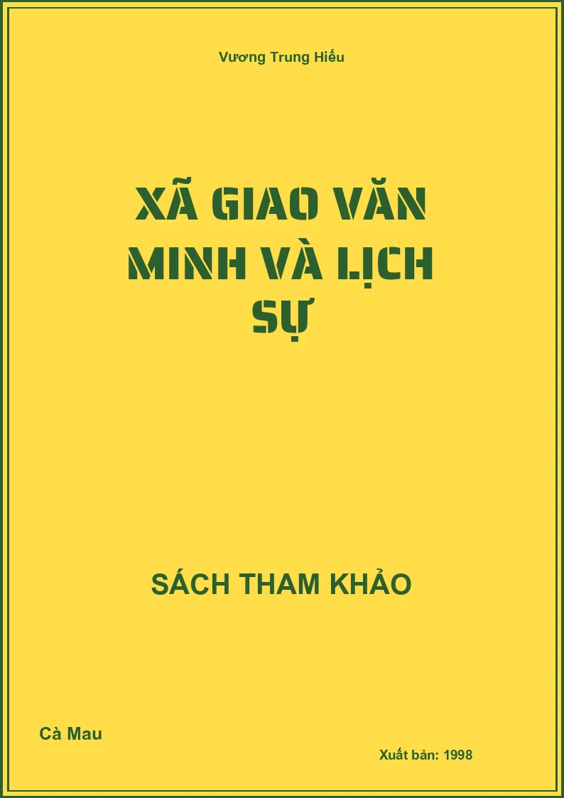 Xã giao văn minh và lịch sự