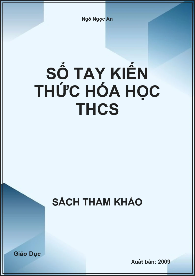 Sổ tay Kiến thức hóa học THCS