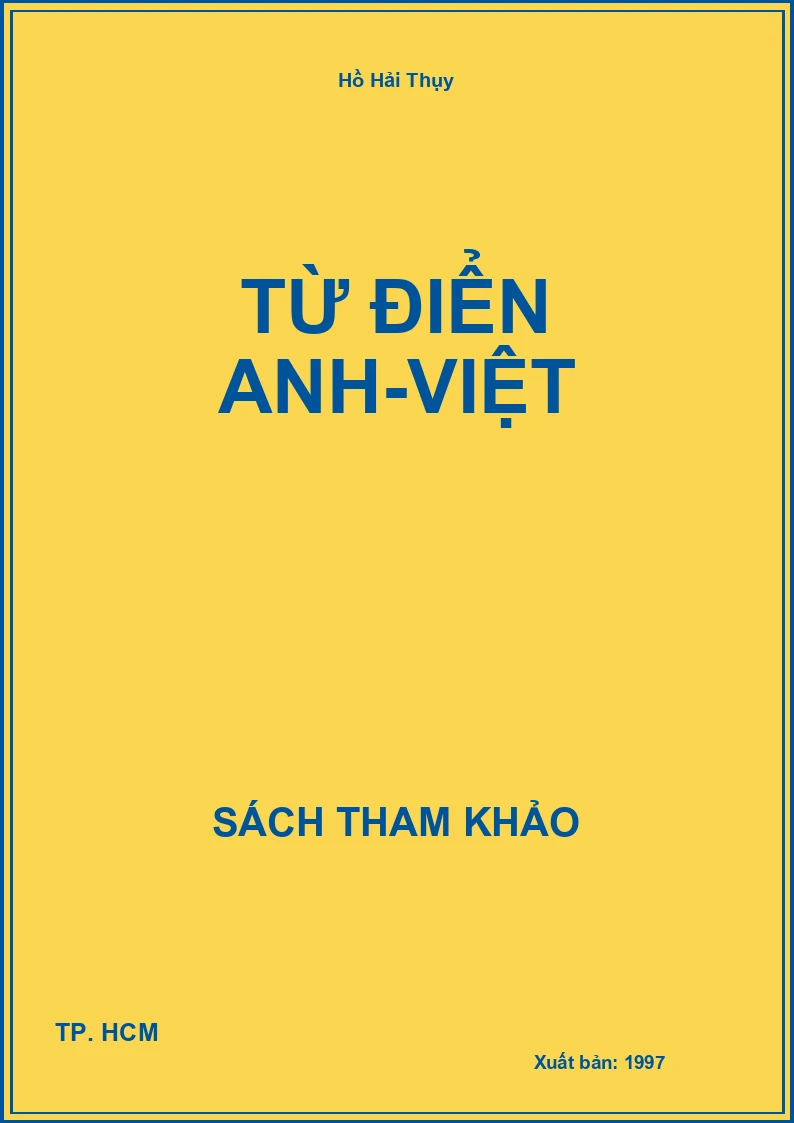Từ điển Anh-Việt