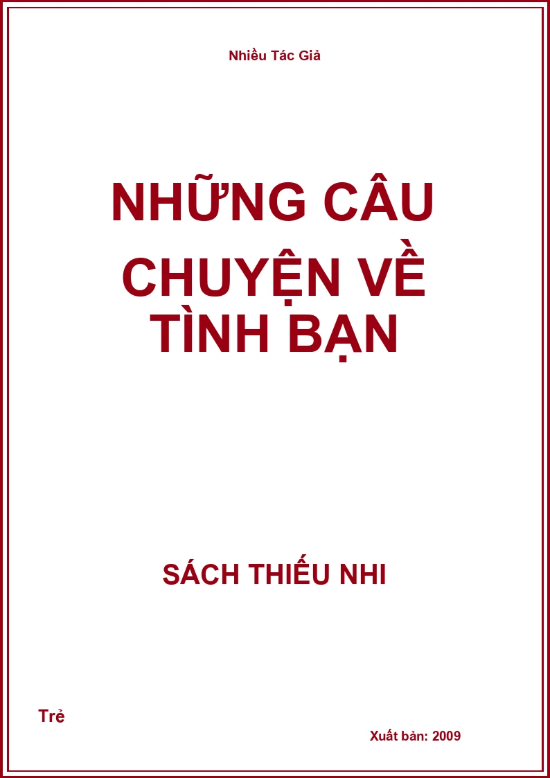 Những câu chuyện về Tình bạn