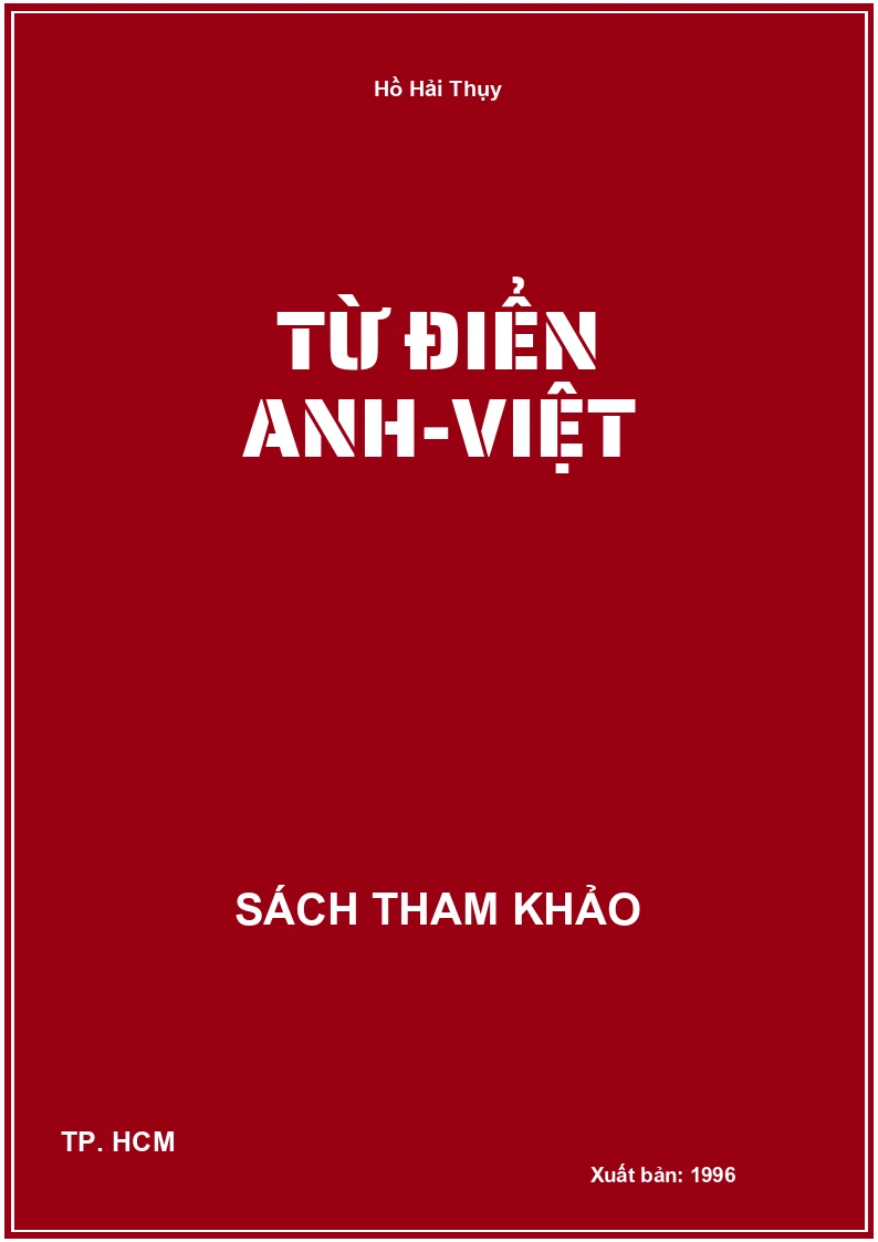 Từ điển Anh-Việt