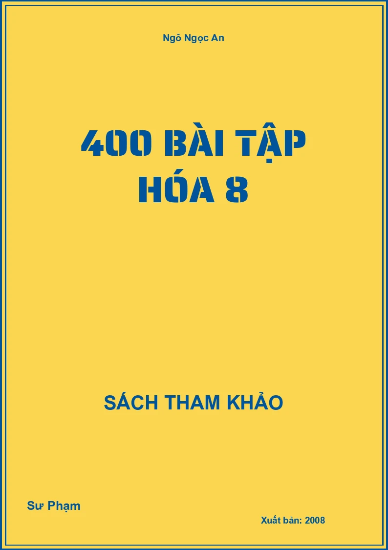 400 Bài tập hóa 8