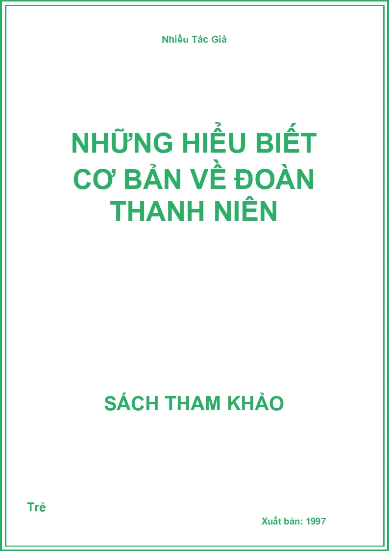 Những hiểu biết cơ bản về đoàn thanh niên