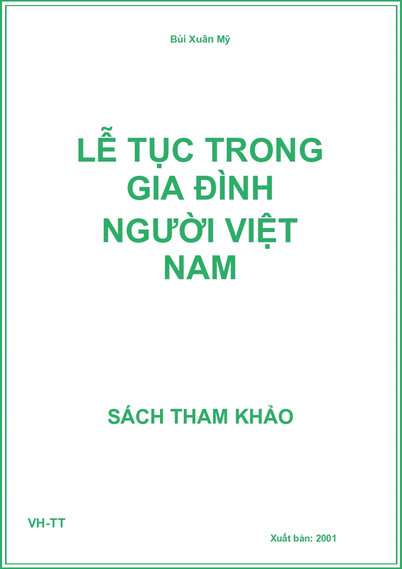 Lễ tục trong gia đình người Việt Nam