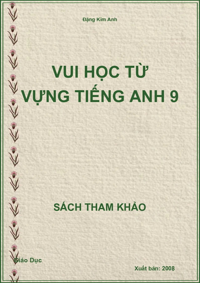 Vui học từ vựng Tiếng Anh 9