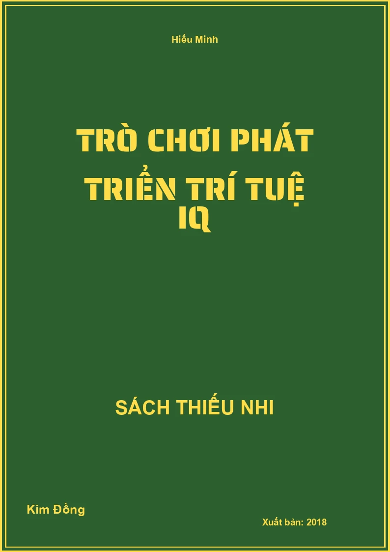 Trò chơi phát triển trí tuệ IQ