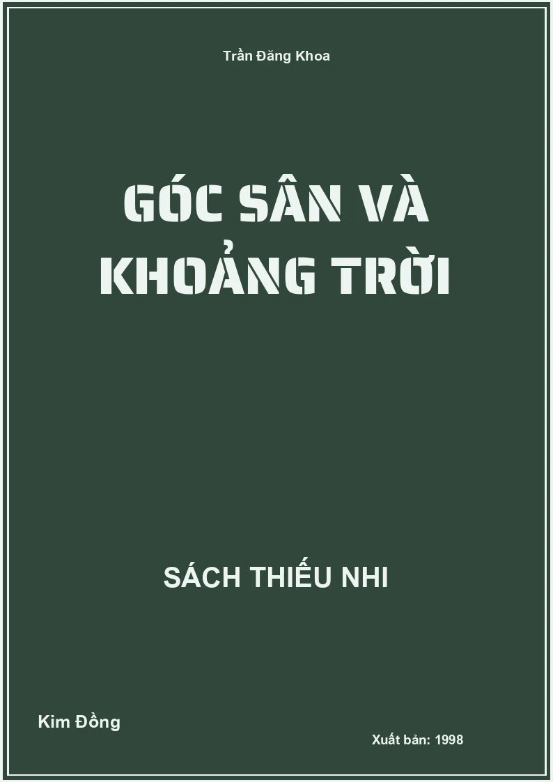 Góc sân và khoảng trời