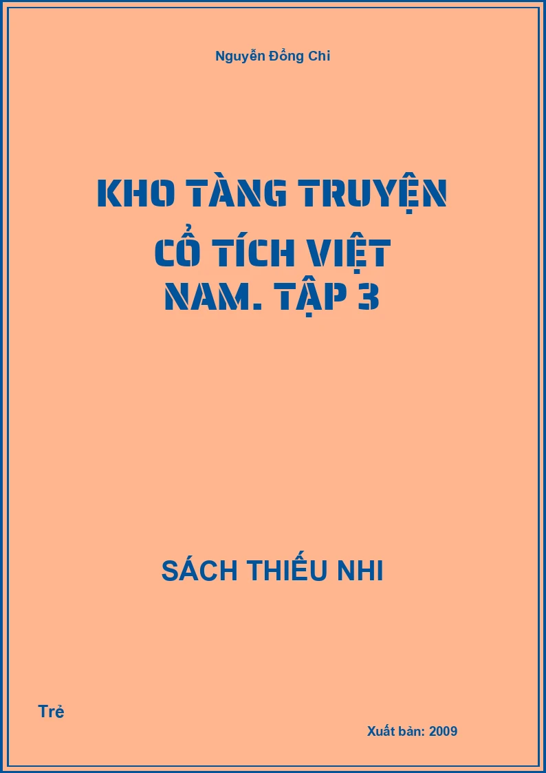Kho tàng truyện cổ tích Việt Nam. Tập 3