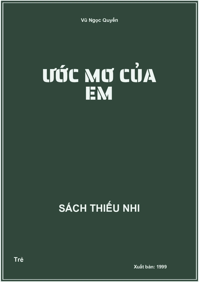 Ước mơ của em