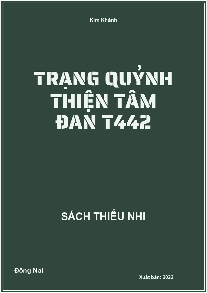 Trạng Quỷnh thiện tâm đan T442