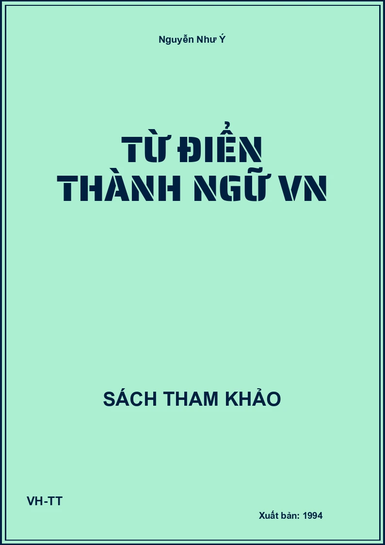 Từ điển thành ngữ VN