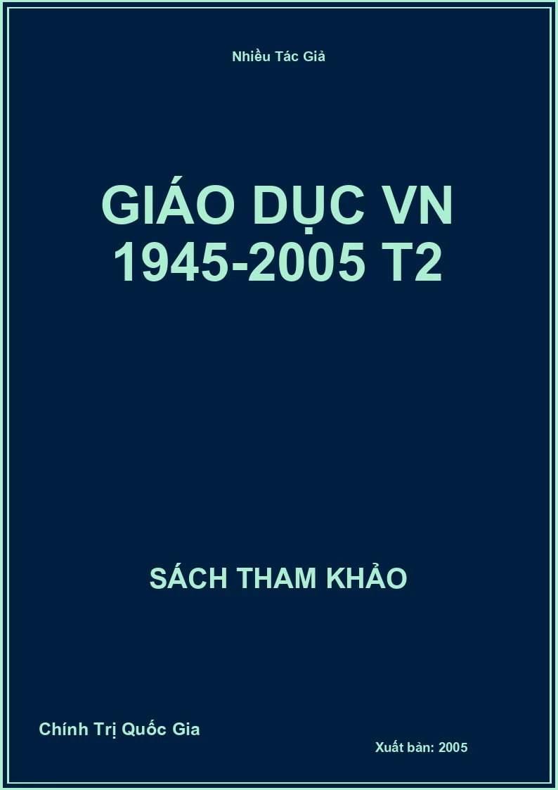 Giáo Dục VN 1945-2005 T2