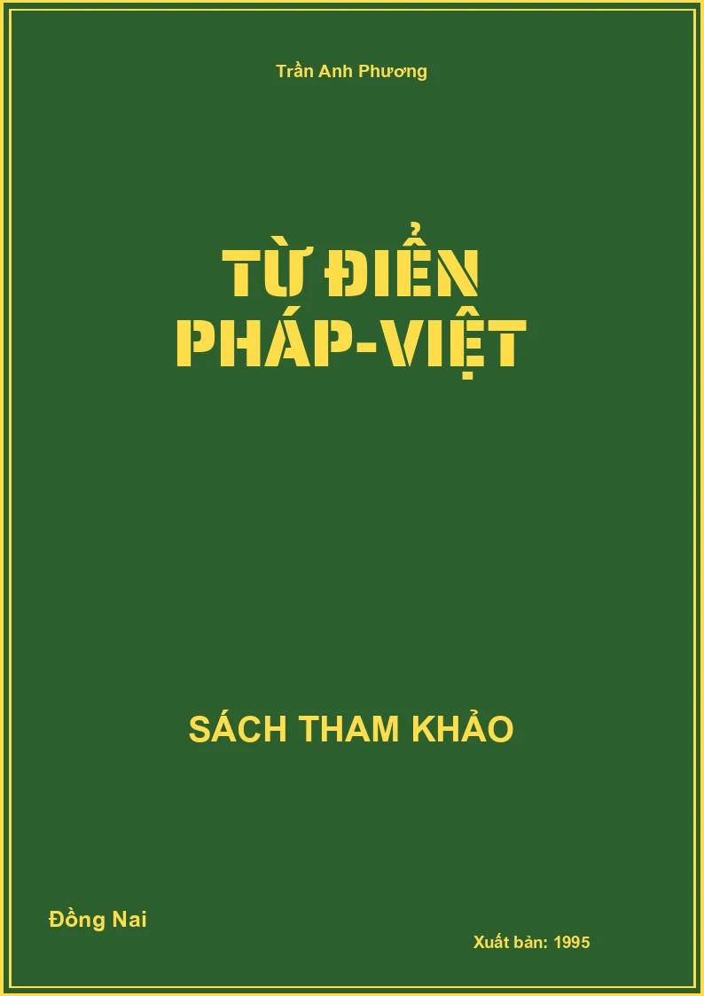 Từ điển Pháp-Việt