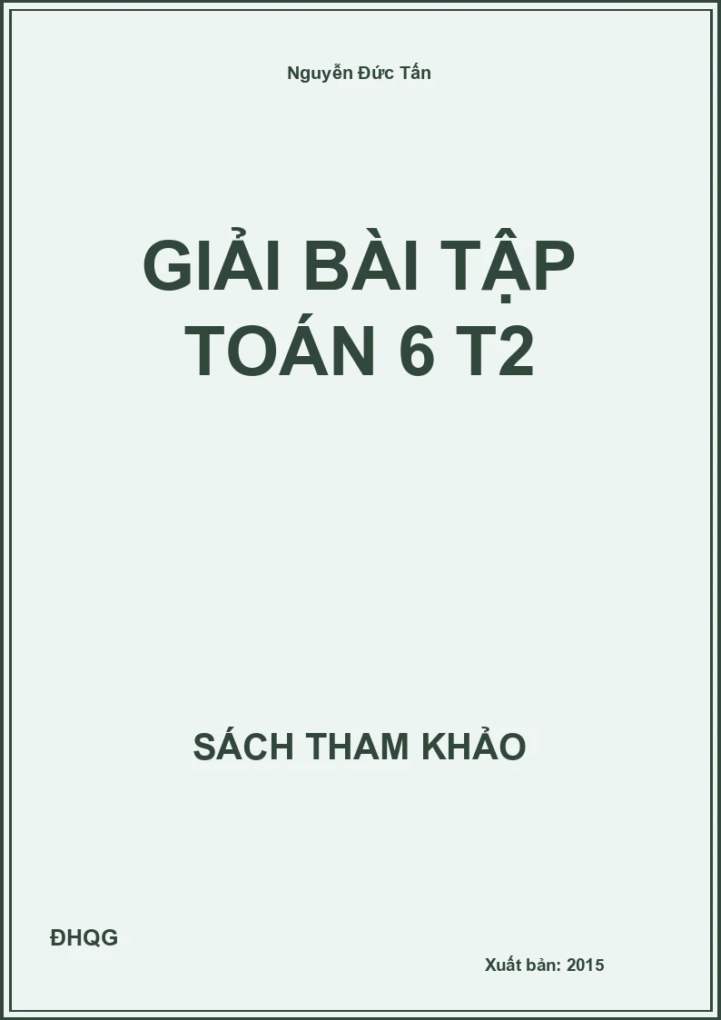 Giải bài tập Toán 6 T2