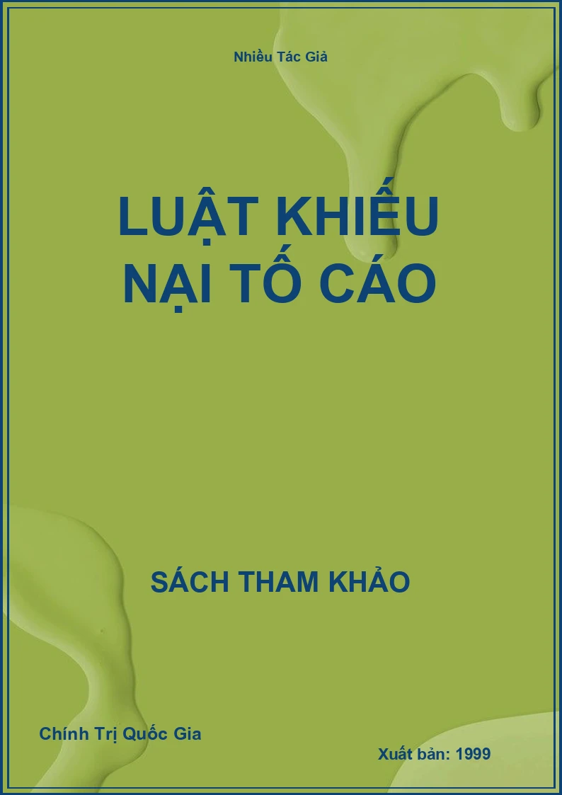 Luật khiếu nại tố cáo