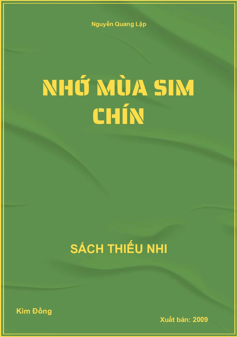 Nhớ mùa sim chín