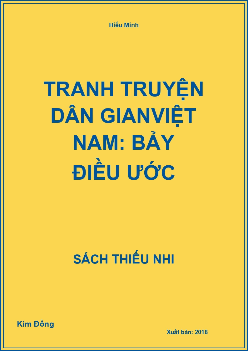 Tranh truyện dân gianViệt Nam: Bảy điều ước
