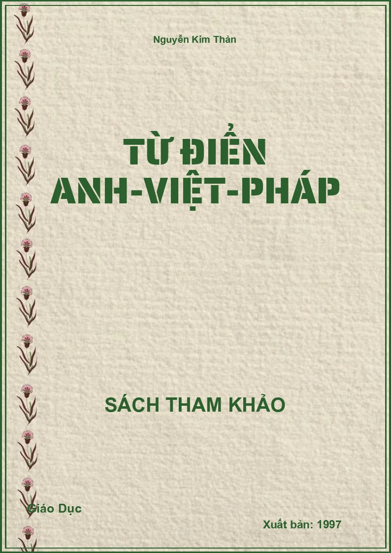Từ điển Anh-Việt-Pháp