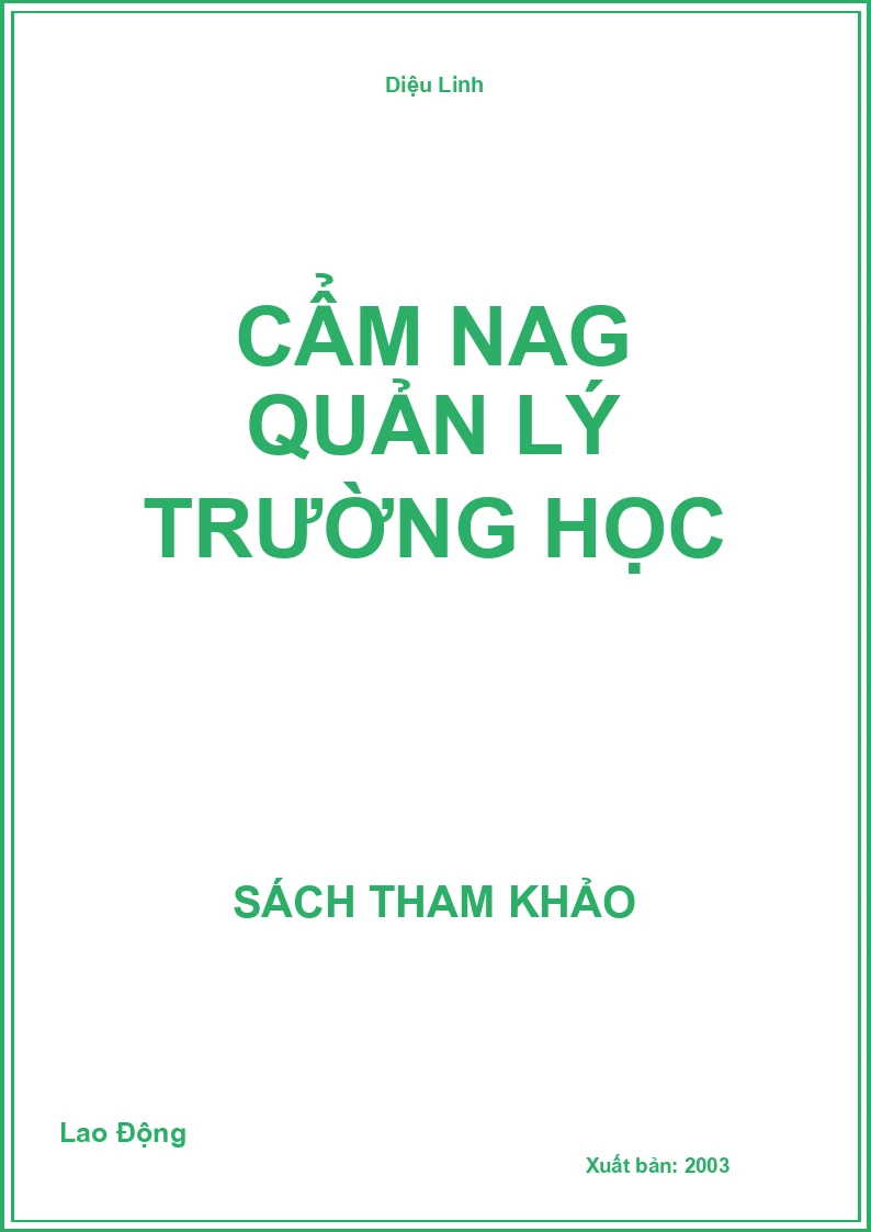 Cẩm nag Quản lý trường học