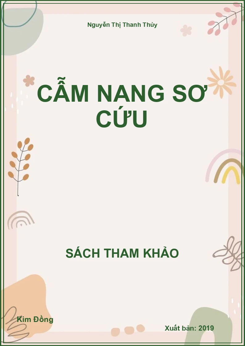 Cẫm nang sơ cứu