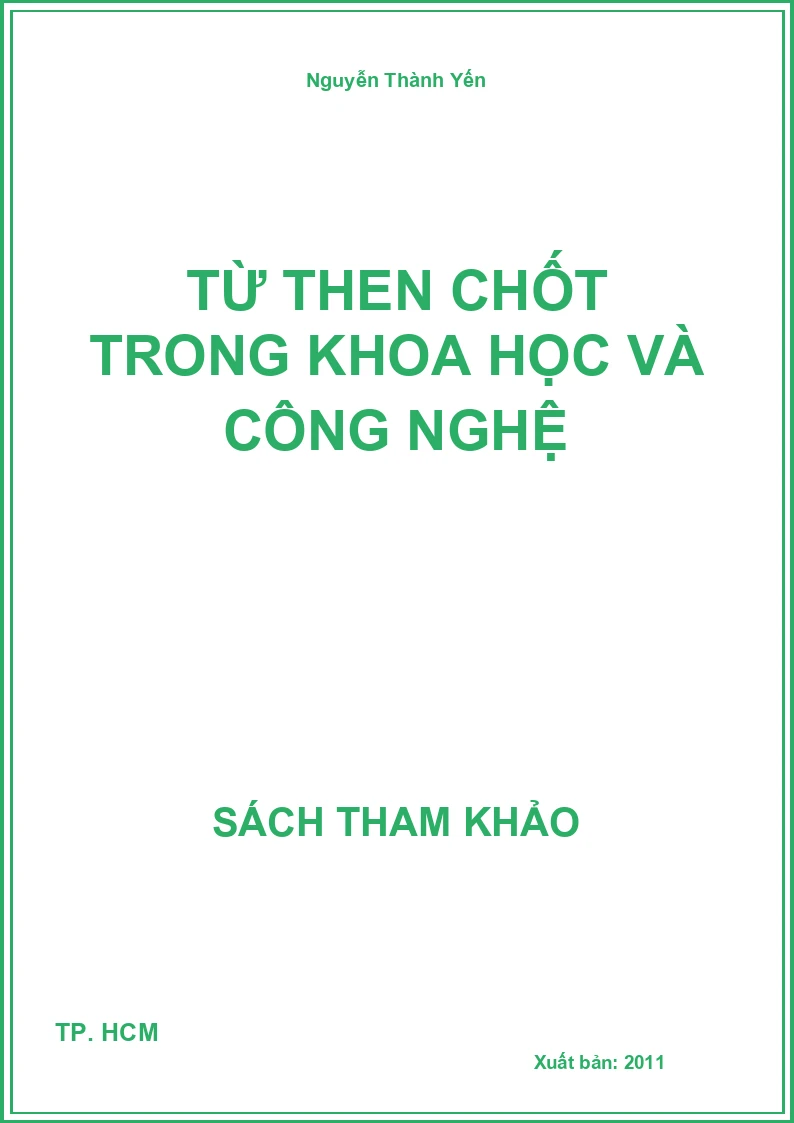 Từ then chốt trong khoa học và công nghệ