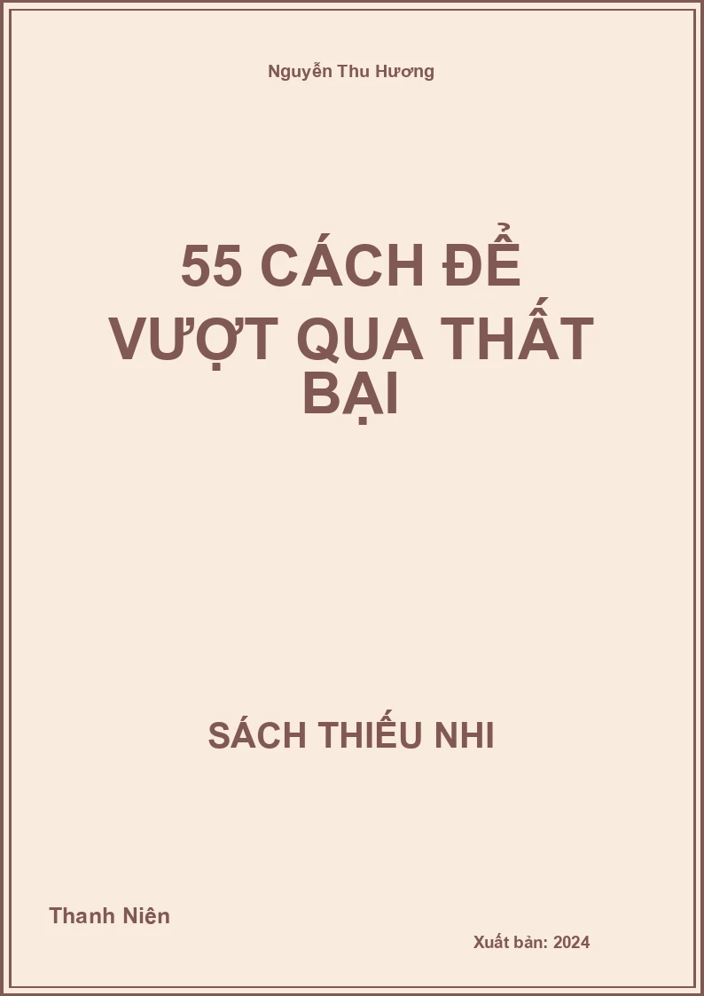 55 cách để vượt qua thất bại