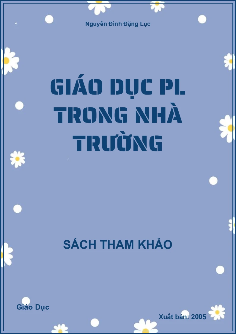 Giáo dục PL trong nhà trường